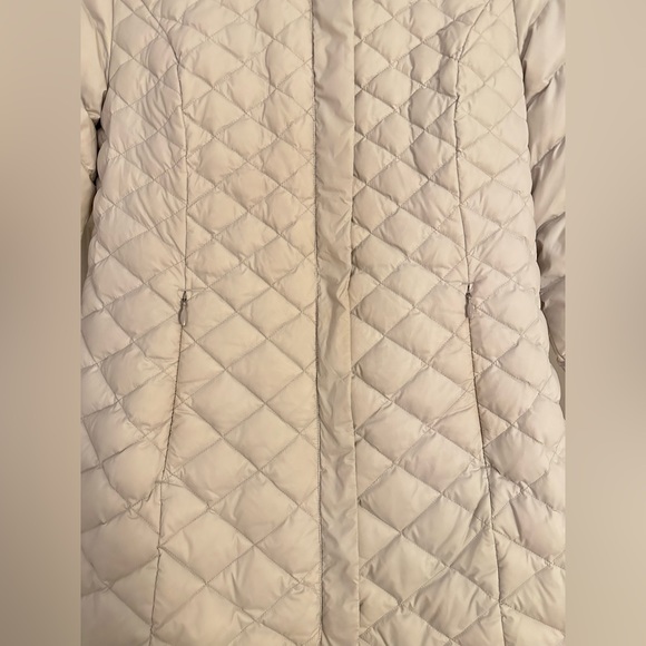 Eddie Bauer 2019 Alpendown Parka White Long Hooded Women's Size Small - Picture 4 of 16